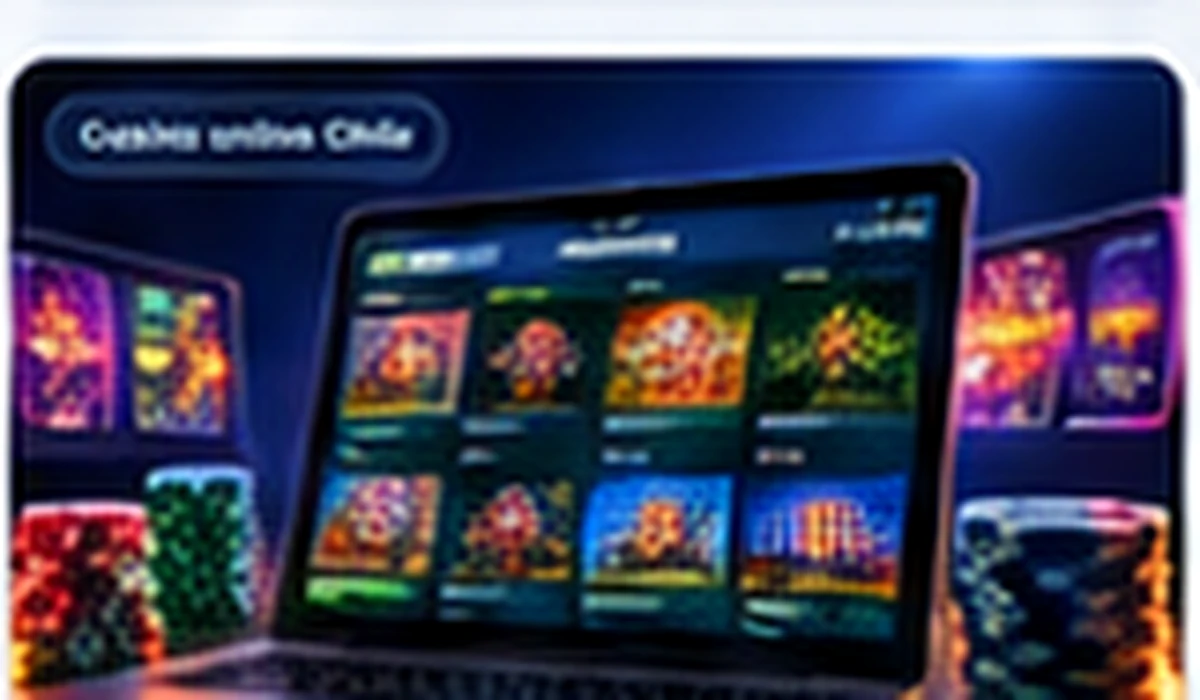 Pantalla ilustrativa con diferentes categorías de juegos de casino